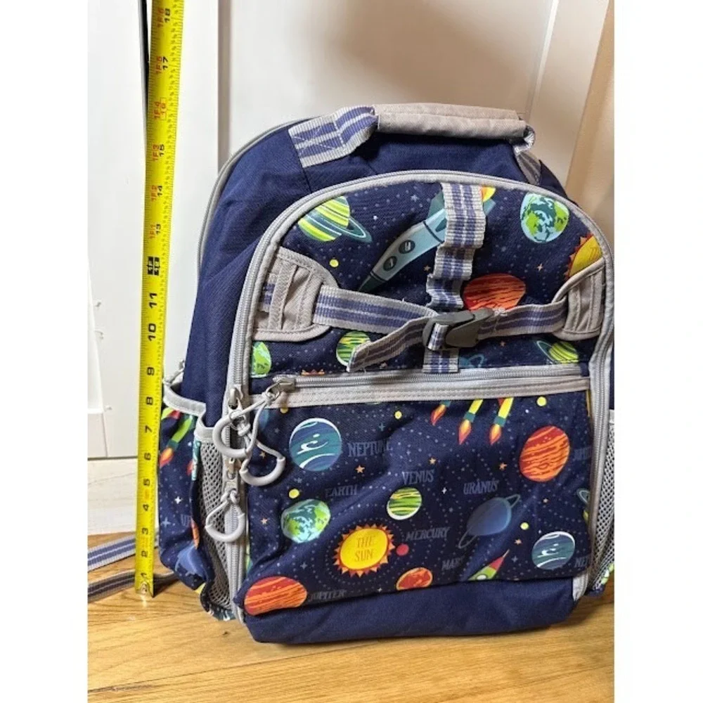 Pottery Barn Kids Mackenzie Navy Solar System Glow-in-the-Dark Backpack Space